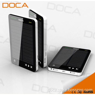 DOCA Solar charging External Battery  with MP3 Player